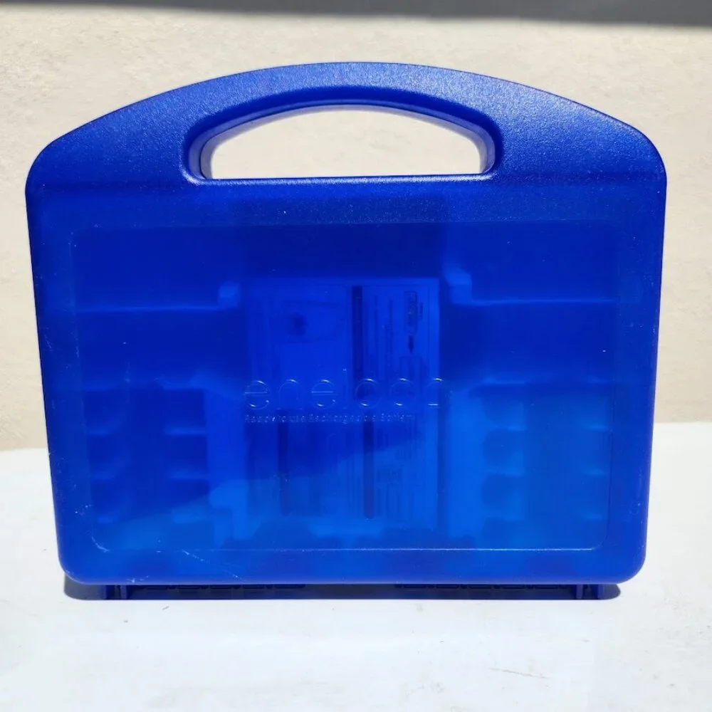 Sanyo Eneloop Battery and Charger Storage Case Batteries Organizer Hard Case Hol